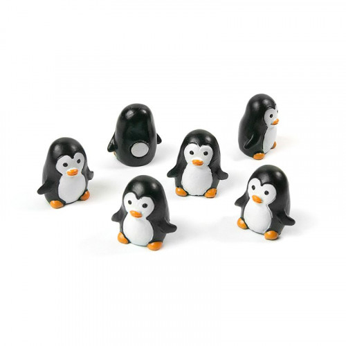 Magneti decorativi PINGU - Set con 6 pinguini magnetici