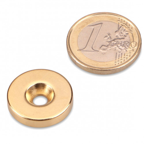 Anello magnetico con foro svasato Ø 20,0 mm N42 - OFFERTA